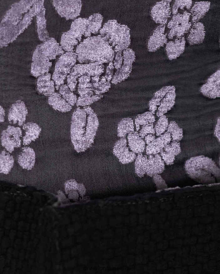 תיקים Anne Fontaine תיק ארוג בעבודת יד של trudy עם רצועת שרשרת מתכת אקדח נשים DL8V8L705