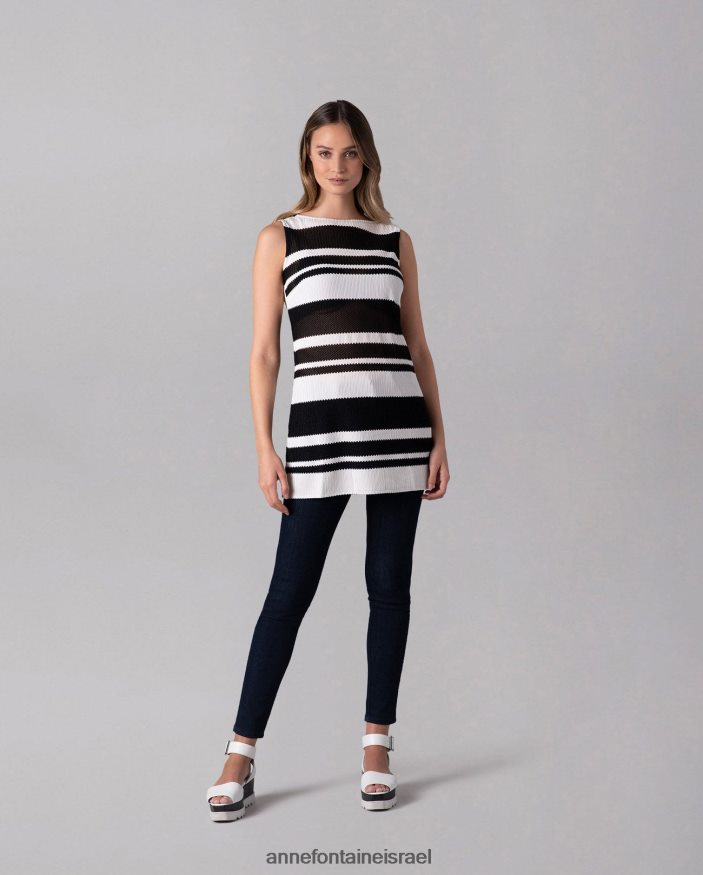 נעליים Anne Fontaine סנדלי פלטפורמה של una סנדל עם רצועות קרסול לבן נשים DL8V8L22