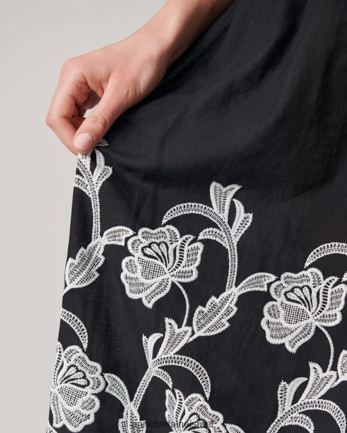 הַלבָּשָׁה Anne Fontaine שמלת vastel שמלת מקסי ללא שרוולים עם קו מותניים של אימפריה שָׁחוֹר נשים DL8V8L92