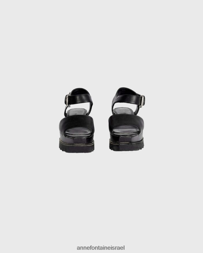 נעליים Anne Fontaine סנדלי עור סנדל של vitto שָׁחוֹר נשים DL8V8L21