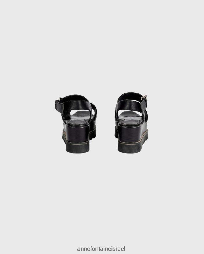 נעליים Anne Fontaine סנדלי עור סנדל של vitto שָׁחוֹר נשים DL8V8L21