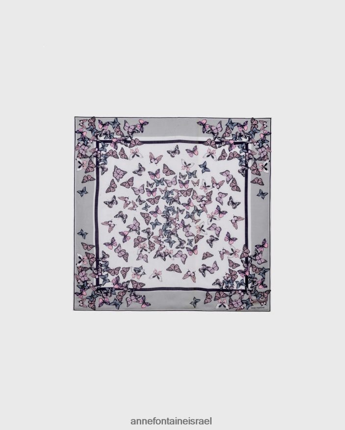 אביזרים Anne Fontaine צעיף vutterfly צעיף בהדפס פרפר מסוגנן נשים DL8V8L609
